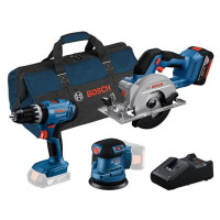 Комплект инструменти BOSCH 18V GSR + GWS + GBH + 3 x 4,0 Ah + GAL 18V-40