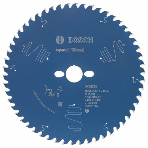 Диск за циркуляр BOSCH Expert for Wood BOSCH 254x30 mm - 54 зъба Диск за циркуляр BOSCH Expert for Wood BOSCH 254x30 mm - 54 зъба