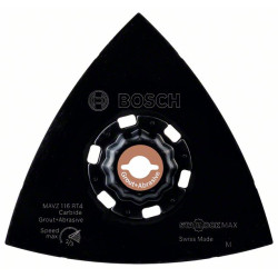 Шлайфаща плоча BOSCH MAVZ 116 RT4 Carbide RIFF G40- 116 mm Шлайфаща плоча BOSCH MAVZ 116 RT4 Carbide RIFF G40- 116 mm