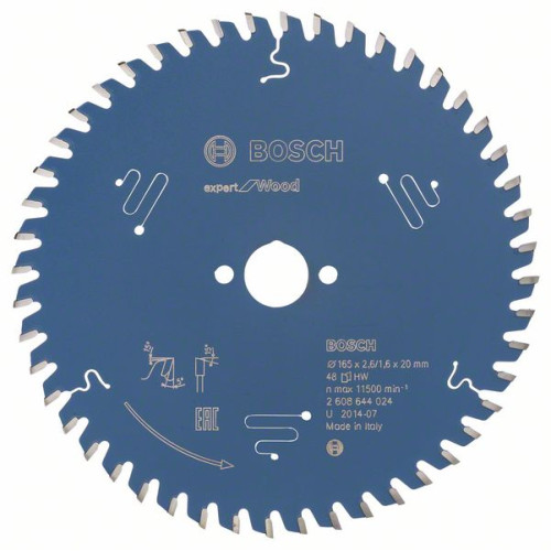 Циркулярен диск Expert for Wood BOSCH 165 mm