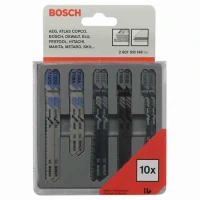 Комплект ножчета за метал и дърво BOSCH - 10 броя