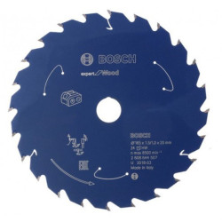 Диск за акумулаторен циркуляр Expert for Wood BOSCH, 165 mm