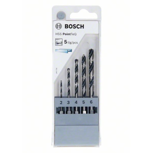Комплект свредла BOSCH HSS PointTeQ Hex Drill Bit - 5 броя
