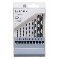 Комплект свредла BOSCH HSS PointTeQ Hex Drill Bit - 9 броя Комплект свредла BOSCH HSS PointTeQ Hex Drill Bit - 9 броя