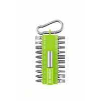 Комплект битове светлозелени с карабинер BOSCH 21 части Комплект битове светлозелени с карабинер BOSCH 21 части