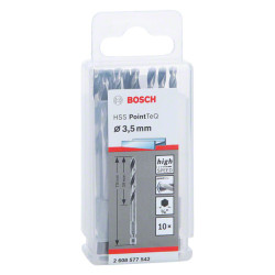 Спирално свредло BOSCH HSS PointTeQ Hex 3,5 mm, 10 бр.
