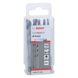 Спирално свредло BOSCH HSS PointTeQ Hex 4 mm, 10 бр.