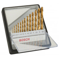 Комплект Robust Line свредла за метал HSS-TiN BOSCH, 135°, 13 части