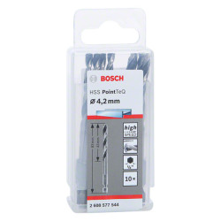 Спирално свредло BOSCH HSS PointTeQ Hex 4,2 mm, 10 бр.