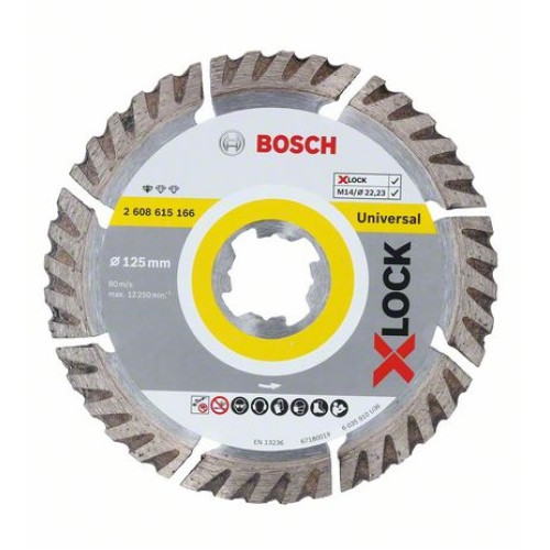 Диамантен диск BOSCH X-LOCK Standard for Universal 125 mm