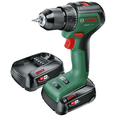 Акумулаторен двускоростен винтоверт BOSCH UniversalDrill 18V-60 2x2.0Ah Акумулаторен двускоростен винтоверт BOSCH UniversalDrill 18V-60 2x2.0Ah