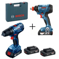 Акумулаторен ударен гайковерт Bosch GDX 180-LI + Акумулаторен винтоверт Bosch GSR 180-LI Акумулаторен ударен гайковерт Bosch GDX 180-LI + Акумулаторен винтоверт Bosch GSR 180-LI