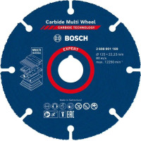 Карбиден диск BOSCH EXPERT Carbide Multi Wheel, 125 mm, 22,23 mm