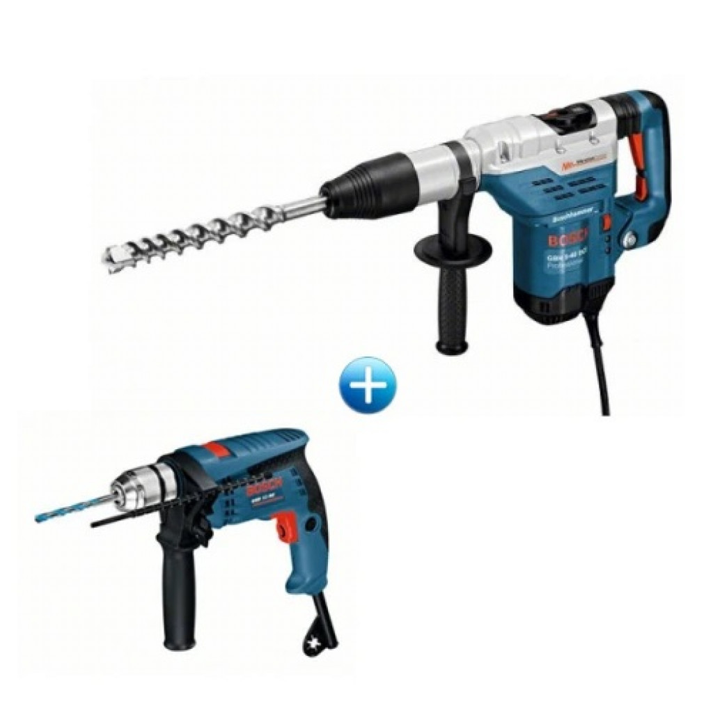 Перфоратор BOSCH GBH 5-40 DCE + ударна бормашина BOSCH GSB 13 RE