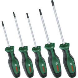 Комплект отвертки BOSCH TORX - 5 броя  Комплект отвертки BOSCH TORX - 5 броя