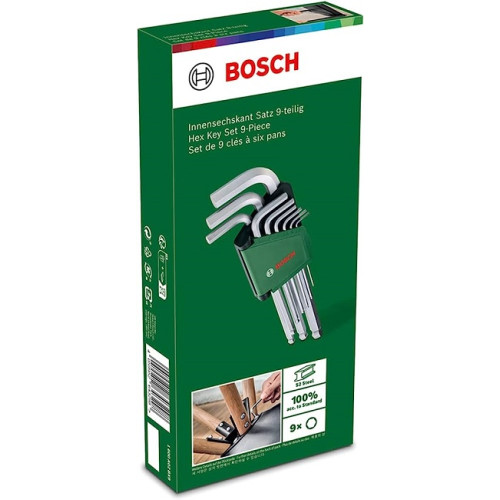 Комплект шестограми BOSCH - 9 части Комплект шестограми BOSCH - 9 части