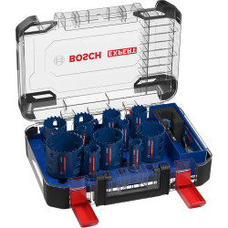 Комплект боркорони и свредла BOSCH EXPERT Tough Material, 20-76 mm - 14 части Комплект боркорони и свредла BOSCH EXPERT Tough Material, 20-76 mm - 14 части