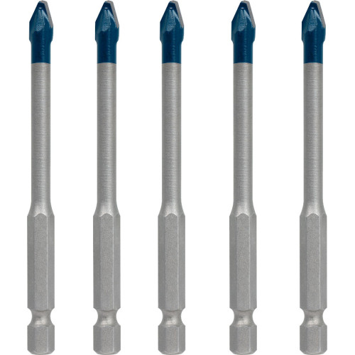 Свредлa за плочки BOSCH EXPERT HEX-9 HardCeramic, 6х90 mm - 5 бр.