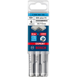 Свредла за перфоратор BOSCH EXPERT SDS plus-7X, 6x50x115 mm, 10 бр. Свредла за перфоратор BOSCH EXPERT SDS plus-7X, 6x50x115 mm, 10 бр.