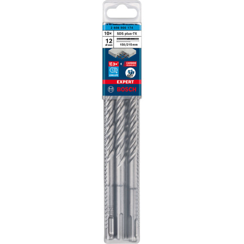 Свредла за перфоратор BOSCH EXPERT SDS plus-7X, 12x150x215 mm, 10 бр. Свредла за перфоратор BOSCH EXPERT SDS plus-7X, 12x150x215 mm, 10 бр.