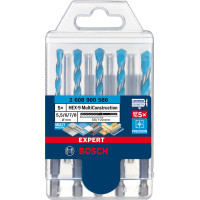 Комплект универсални свредла BOSCH EXPERT HEX-9 MultiConstruction, 5 бр. Комплект универсални свредла BOSCH EXPERT HEX-9 MultiConstruction, 5 бр.