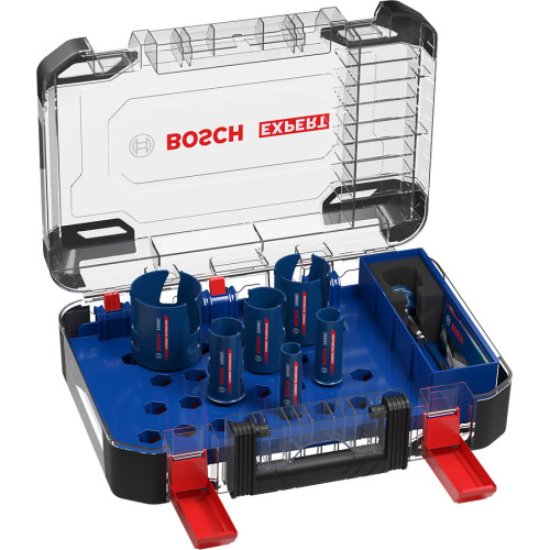 Комплект боркорони BOSCH EXPERT Construction Material 20-64 mm, 10 части Комплект боркорони BOSCH EXPERT Construction Material 20-64 mm, 10 части