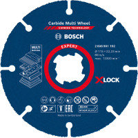 Диск за ъглошлайф BOSCH EXPERT Carbide Multi Wheel X-LOCK 115 mm
