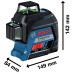 Линеен лазер BOSCH GLL 3-80 G Линеен лазер BOSCH GLL 3-80 G
