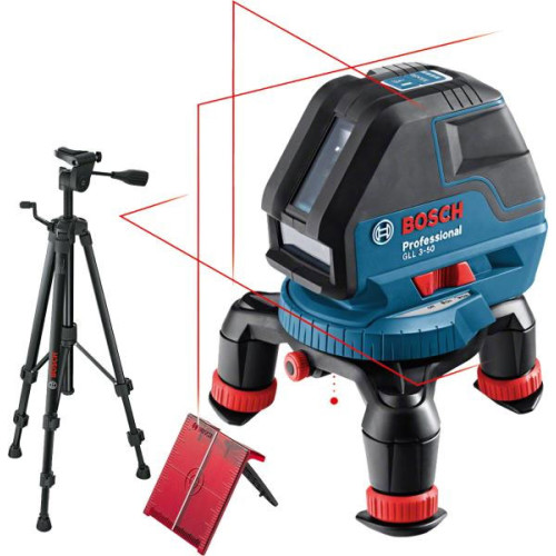 Линеен лазер BOSCH GLL 3-50 + BT 150 Линеен лазер BOSCH GLL 3-50 + BT 150