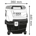 Прахосмукачка за мокро-сухо изсмукване BOSCH GAS 15 PS