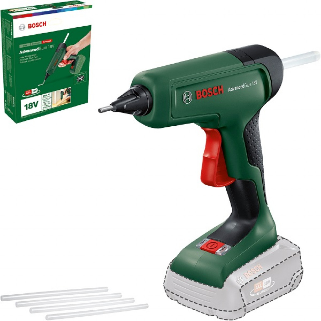 Акумулаторен пистолет за лепене BOSCH AdvancedGlue 18V SOLO