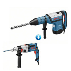 Перфоратор BOSCH GBH 12-52 DV + ударна бормашина BOSCH GSB 24-2 Перфоратор BOSCH GBH 12-52 DV + ударна бормашина BOSCH GSB 24-2
