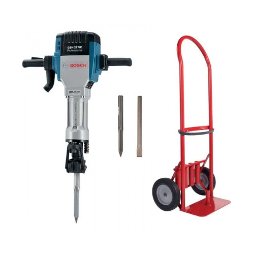 Къртач BOSCH GSH 27VC + количка + шило + секач