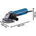 Електрически ъглошлайф BOSCH GWS 12-125
