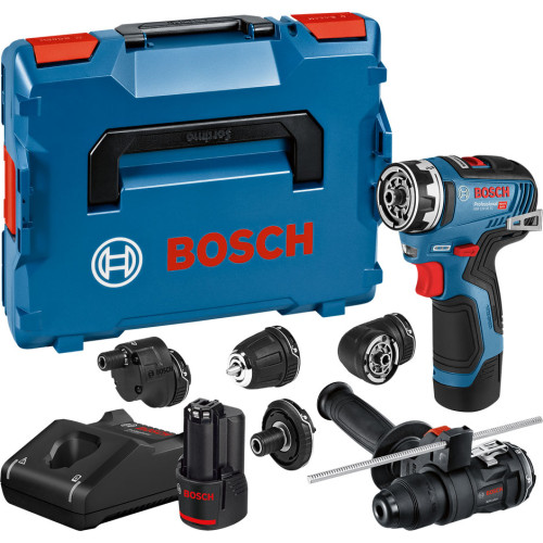 Акумулаторен винтоверт BOSCH GSR 12V-35 FC + приставки Акумулаторен винтоверт BOSCH GSR 12V-35 FC + приставки