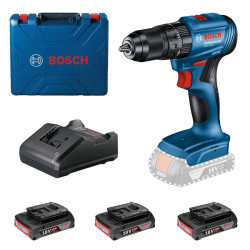Акумулаторна ударна бормашина BOSCH GSB 185-LI, 3x2.0 Ah Акумулаторна ударна бормашина BOSCH GSB 185-LI, 3x2.0 Ah