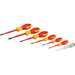 Комплект отвертки с фазомер BOSCH Set SL/PH, 7 броя Комплект отвертки с фазомер BOSCH Set SL/PH, 7 броя