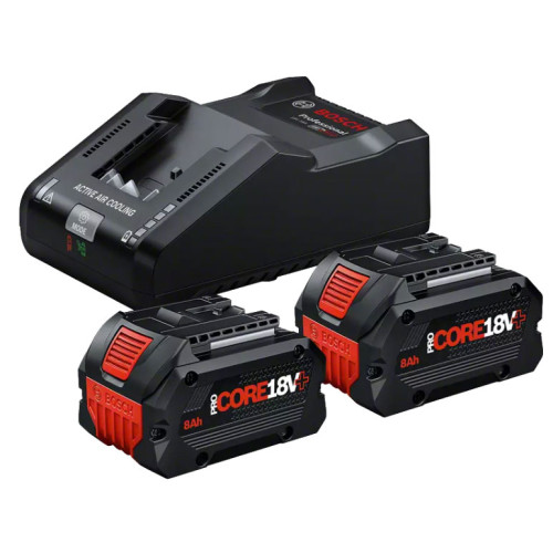 Стартов комплект BOSCH 2 x ProCORE18V+ 8.0Ah + GAL 18V-160 Стартов комплект BOSCH 2 x ProCORE18V+ 8.0Ah + GAL 18V-160