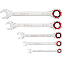 Комплект гаечни ключове с тресчотка BOSCH, 5 броя