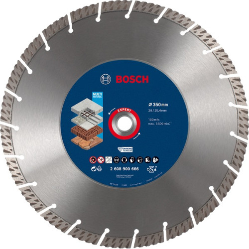 Диамантен диск BOSCH EXPERT MultiMaterial 350x20/25,40x3,3x15 mm Диамантен диск BOSCH EXPERT MultiMaterial 350x20/25,40x3,3x15 mm