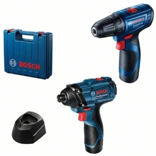 Акумулаторен комплект BOSCH GSR 120-Li + BOSCH GDR 120-Li