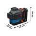 Линеен лазер BOSCH GLL 18V-120-33 CG, PC 18V/4Ah, DK20, L-BOXX Линеен лазер BOSCH GLL 18V-120-33 CG, PC 18V/4Ah, DK20, L-BOXX