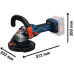 Бетон шлайф BOSCH GBR 18V-15 S - Solo Бетон шлайф BOSCH GBR 18V-15 S - Solo