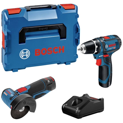 Комплект инструменти BOSCH 12V - GSR 12V-15 + GWS 12V-76
