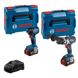 Акумулаторен комплект BOSCH GSR 18V-110 GDR 18V-210 2xGBA 18V/5Ah GAL 1880 2xL-BOXX Акумулаторен комплект BOSCH GSR 18V-110 GDR 18V-210 2xGBA 18V/5Ah GAL 1880 2xL-BOXX