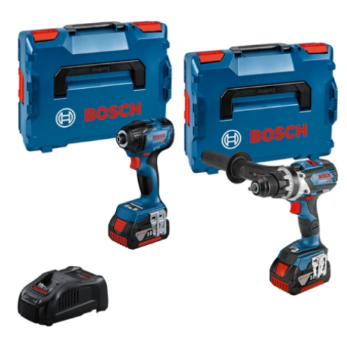 Акумулаторен комплект BOSCH GSR 18V-110 GDR 18V-210 2xGBA 18V/5Ah GAL 1880 2xL-BOXX