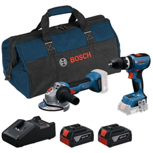 Акумулаторен комплект BOSCH GSB 18V-65 + GWS 18V-8 + GBA 2x4,0Ah + GAL 18V-40 + RAF чанта