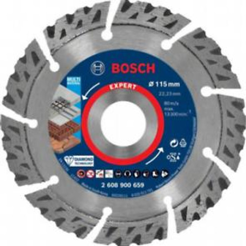 Диамантен диск за рязане BOSCH EXPERT MultiMaterial 115 x 22,23 x 2,2 x 12 mm