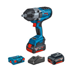 Акумулаторен гайковерт ударен BOSCH GDS 18V-1000 + L-BOXX