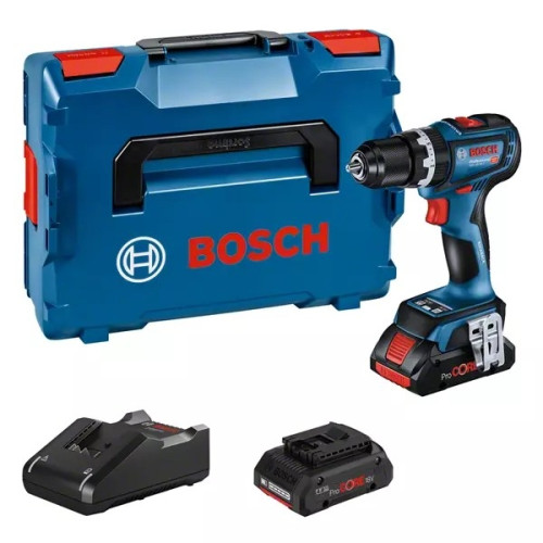 Акумулаторен ударно-пробивен винтоверт BOSCH GSB 18V-90 C 2x4.0Ah ProCORE Акумулаторен ударно-пробивен винтоверт BOSCH GSB 18V-90 C 2x4.0Ah ProCORE